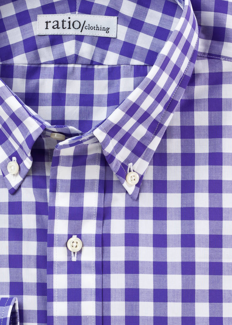 Purple Thomas Mason Gingham