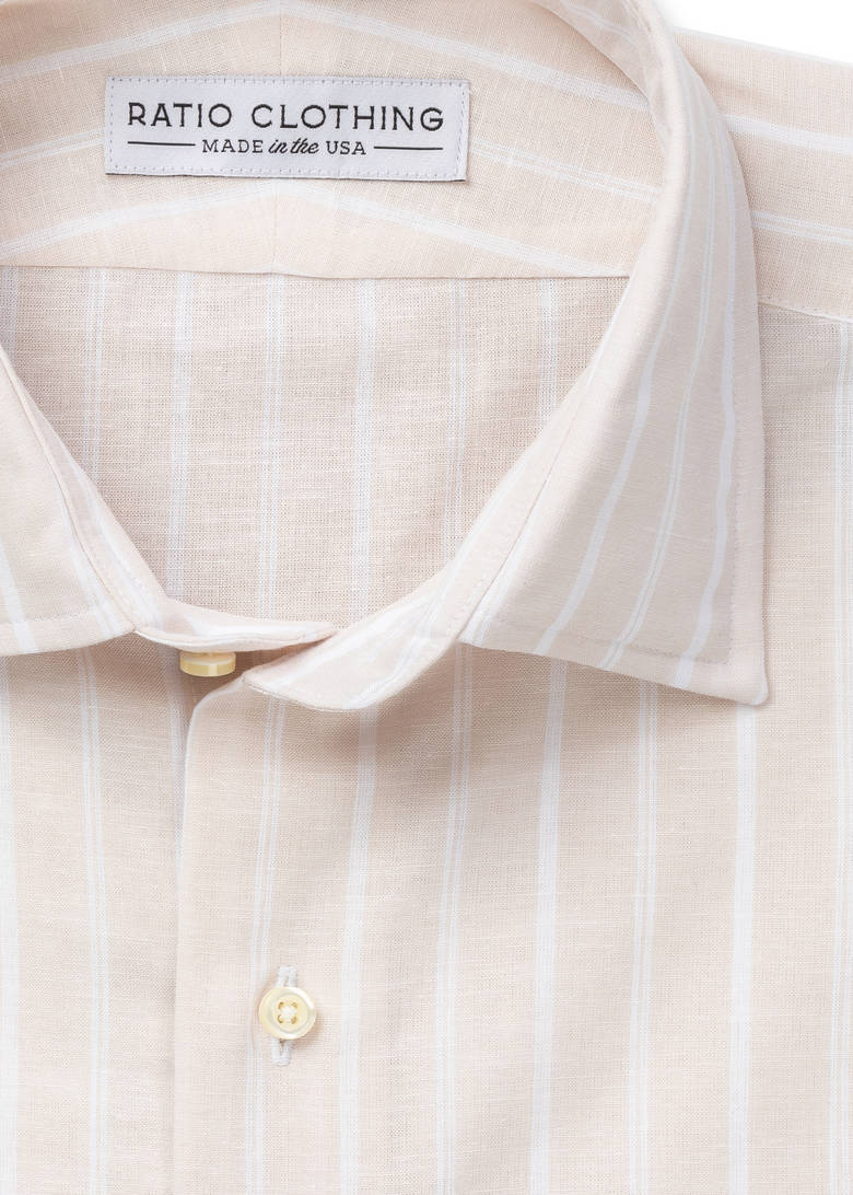 Sand Yuma Cotton Linen Stripe Product Image 2