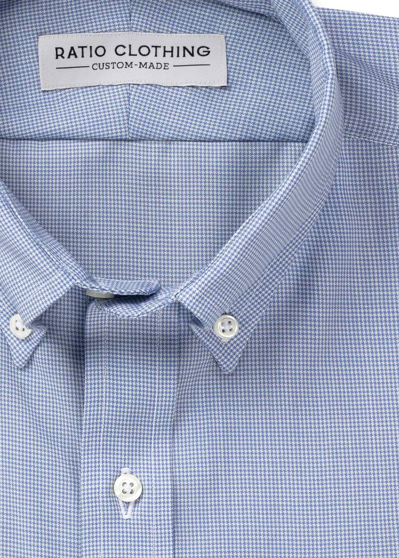 Light Blue Houndstooth Active Merino Product Image 2