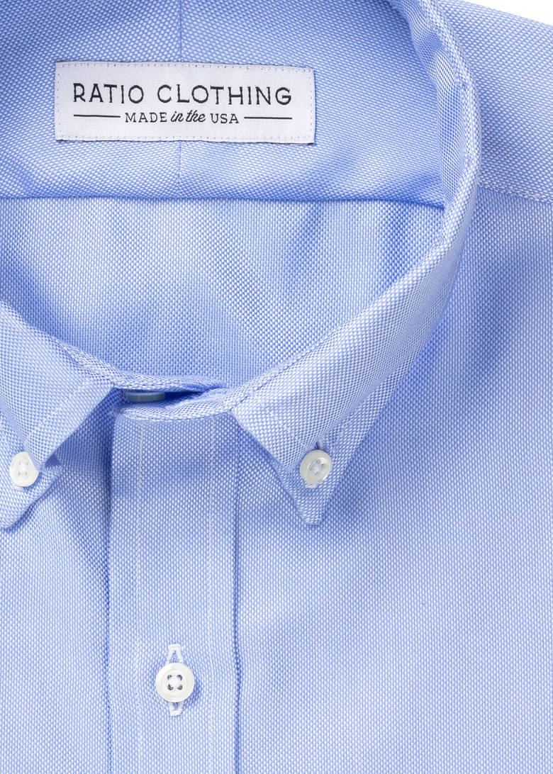 Light Blue Easy-Care Oxford