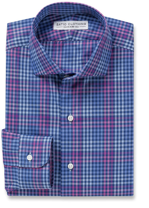 Blue Violet Gradient Check Product Image 3