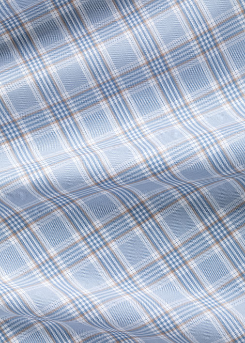 Reed Blue and Tan Plaid Ratio Clothing