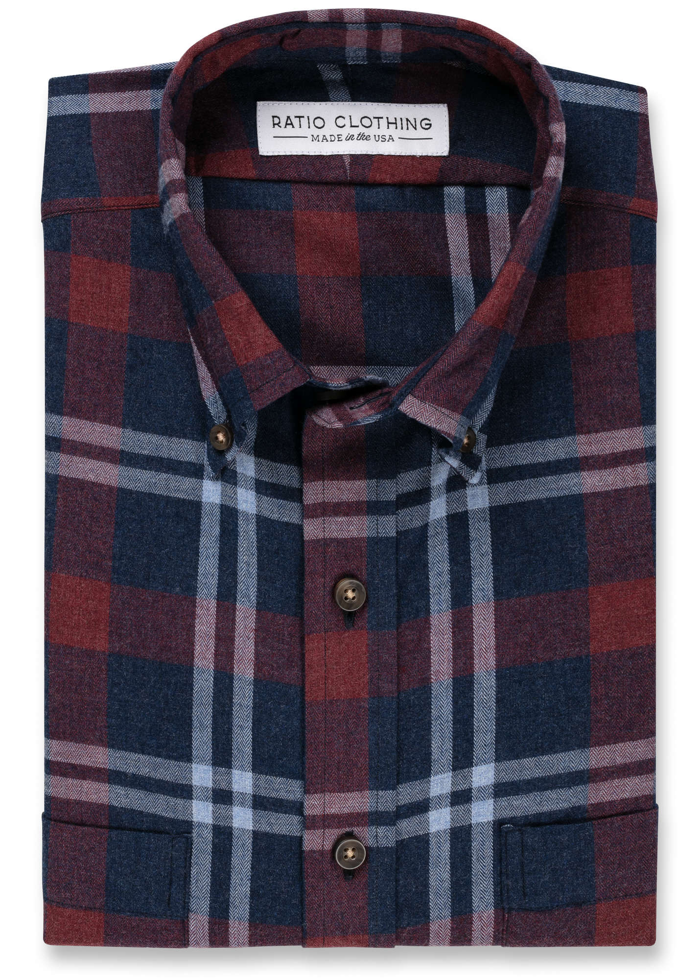 Marsala Barnett Flannel - Ratio Clothing