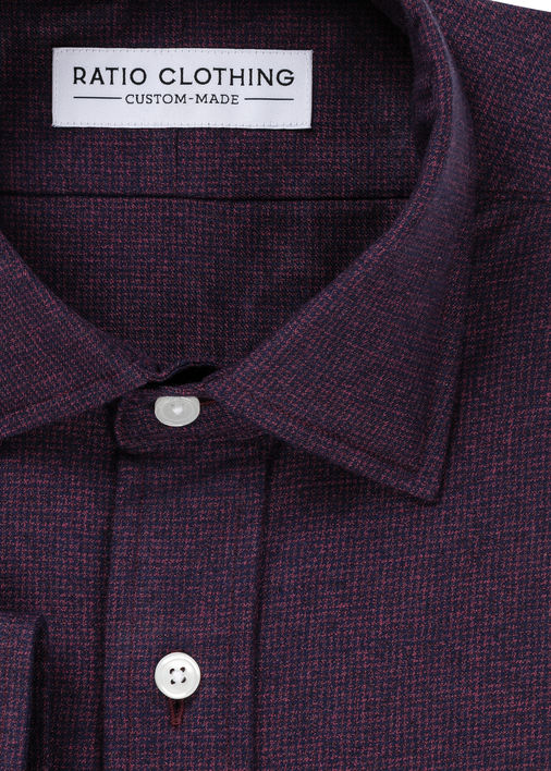 Red and Navy Micro-Houndstooth  Product Image 2