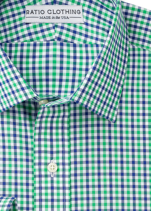 Green and Blue Mini-Gingham Product Image 2