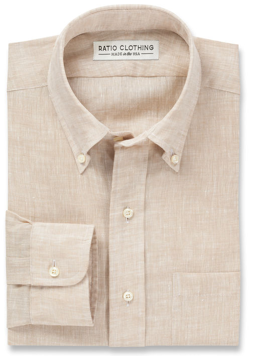 Carmel Sand Linen Ratio Clothing