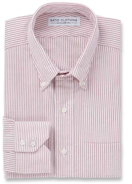 Red Candy Stripe Oxford Product Image 2