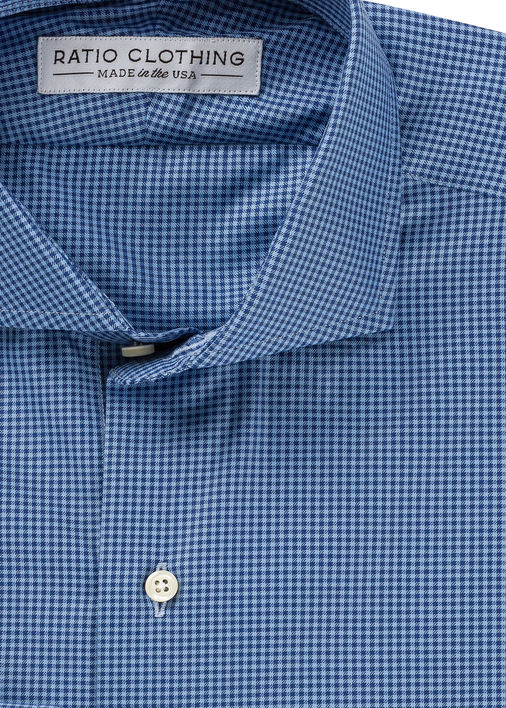 Blue Stanton Micro-Check Product Image 2