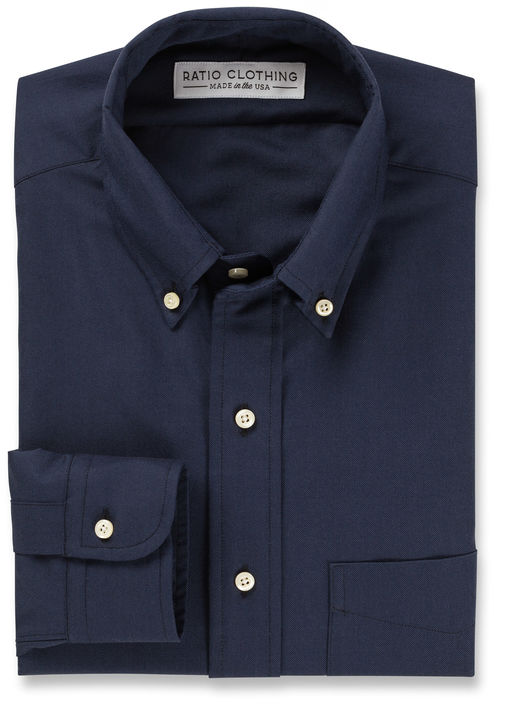 Navy Monochrome Oxford Product Image 3